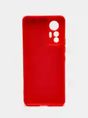 Красный чехол для Xiaomi 12 Lite (Сяоми 12 Лайт), силиконовый, цветной, с подкладом