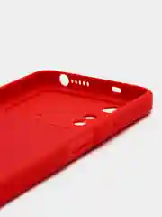 Красный чехол силиконовый для Xiaomi Poco M4 Pro 4G (Сяоми Поко М4 Про 4 Джи), с подкладом