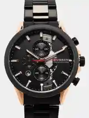 Черный мужские наручные часы Curren 8325 с хронографом
