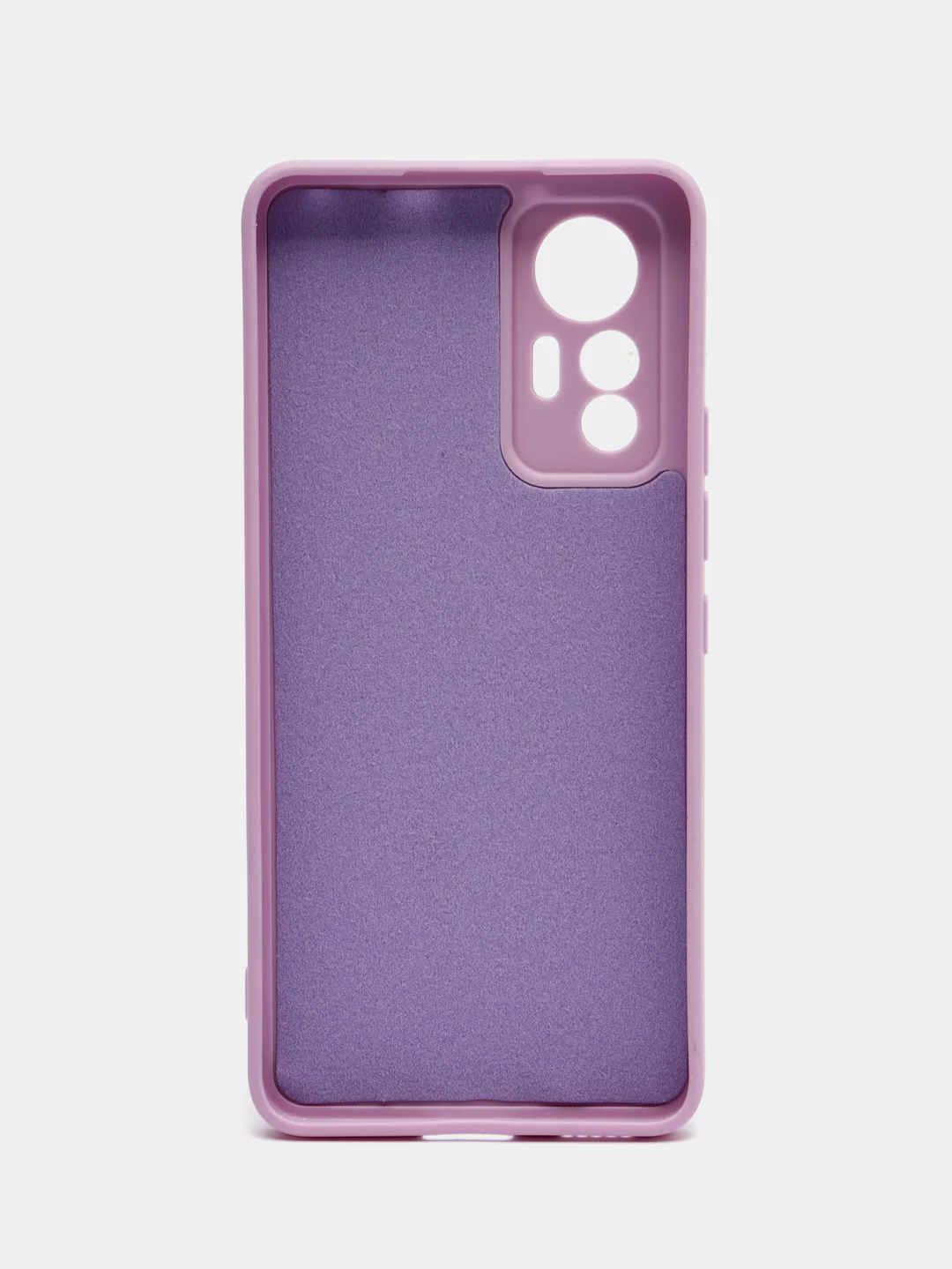 Сиреневый чехол для Xiaomi 12 Lite (Сяоми 12 Лайт), силиконовый, цветной, с подкладом