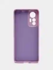 Сиреневый чехол для Xiaomi 12 Lite (Сяоми 12 Лайт), силиконовый, цветной, с подкладом