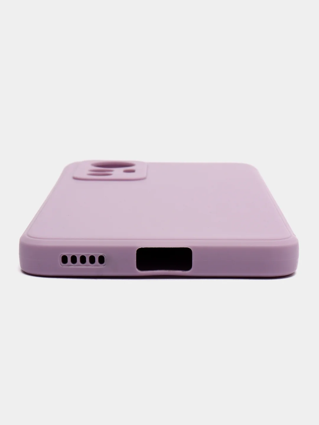 Сиреневый чехол для Xiaomi 12 Lite (Сяоми 12 Лайт), силиконовый, цветной, с подкладом