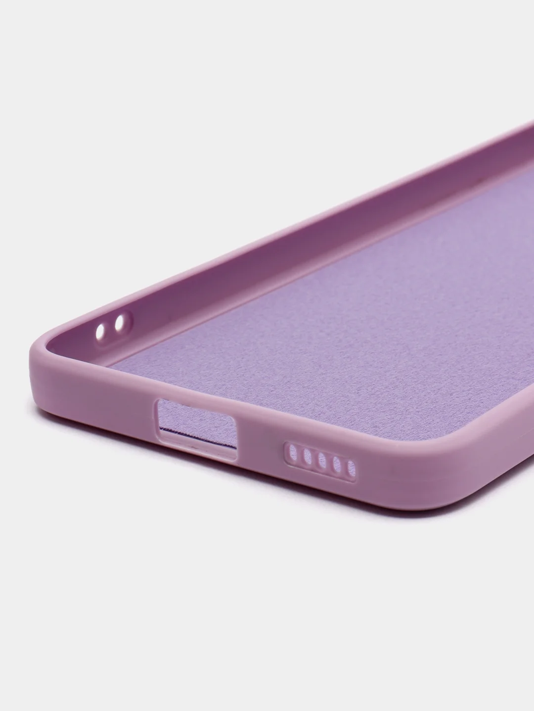 Сиреневый чехол для Xiaomi 12 Lite (Сяоми 12 Лайт), силиконовый, цветной, с подкладом