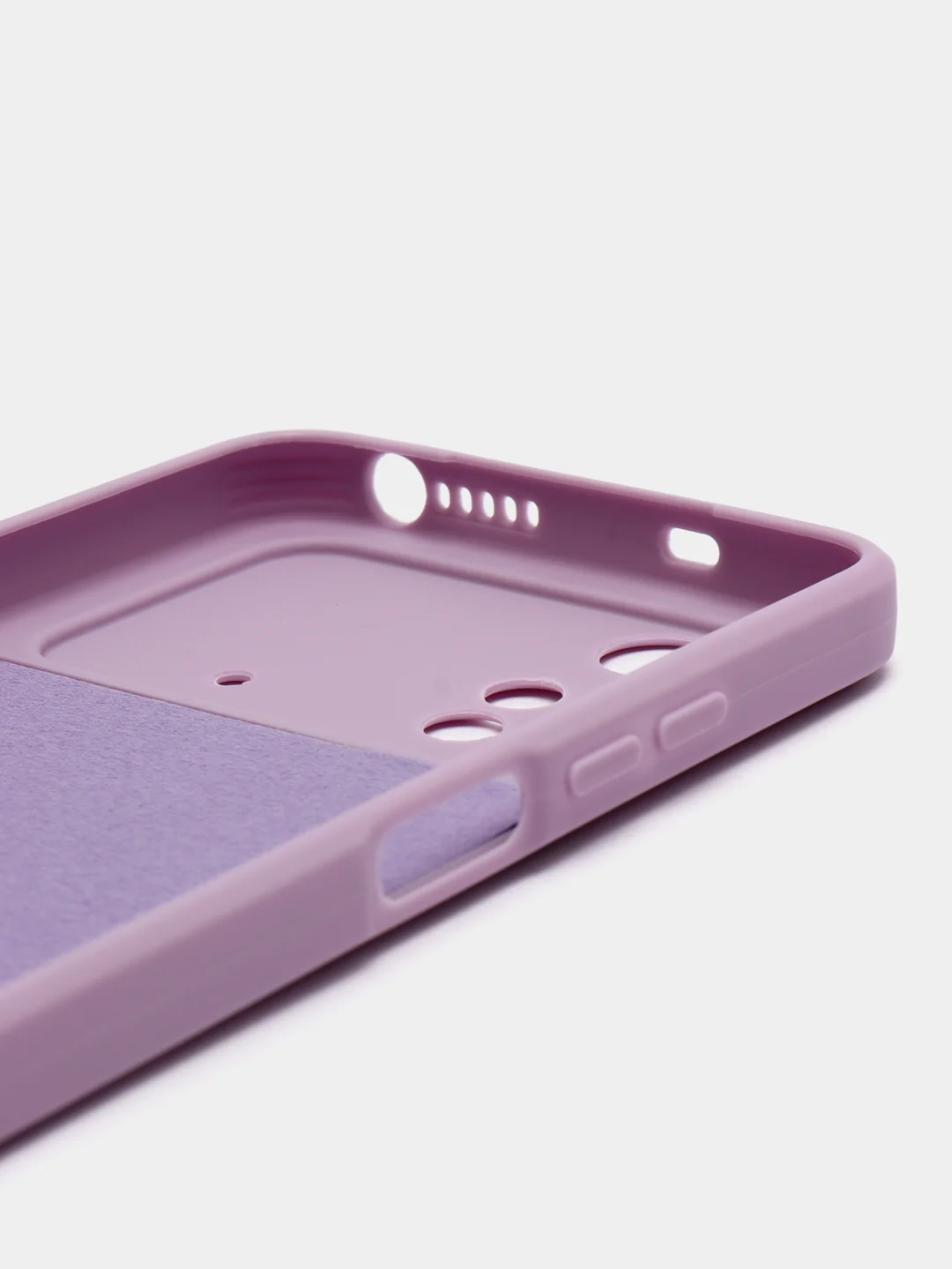 Красный чехол силиконовый для Xiaomi Poco M4 Pro 4G (Сяоми Поко М4 Про 4 Джи), с подкладом