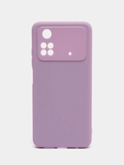 Чехол силиконовый для Xiaomi Poco M4 Pro 4G (Сяоми Поко М4 Про 4 Джи), с подкладом