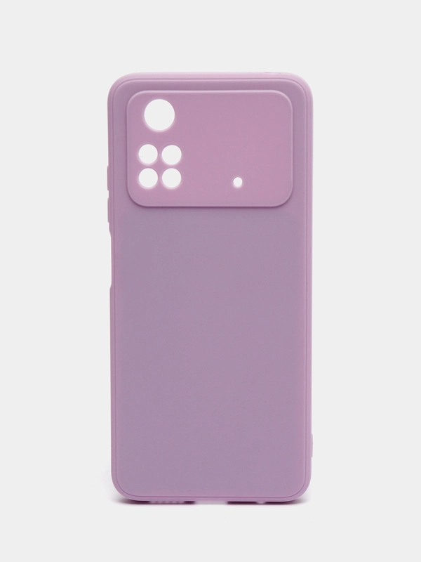 Чехол силиконовый для Xiaomi Poco M4 Pro 4G (Сяоми Поко М4 Про 4 Джи), с подкладом