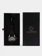 Черный мужские наручные механические часы Ochstin 6021A в подарочной упаковке