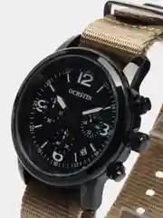 Песочный хаки мужские наручные часы Ochstin 7047C с хронографом в подарочной упаковке