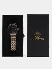 Бронзовый мужские наручные часы Ochstin 6005C с металлическим браслетом и календарём