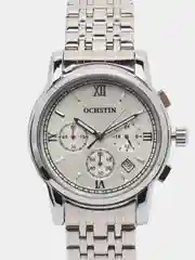 Серебряный мужские наручные часы Ochstin 6097A с хронографом в подарочной упаковке