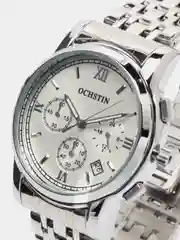 Серебряный мужские наручные часы Ochstin 6097A с хронографом в подарочной упаковке