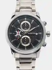 Серебряный мужские наручные часы Ochstin 6085A с хронографом в подарочной упаковке