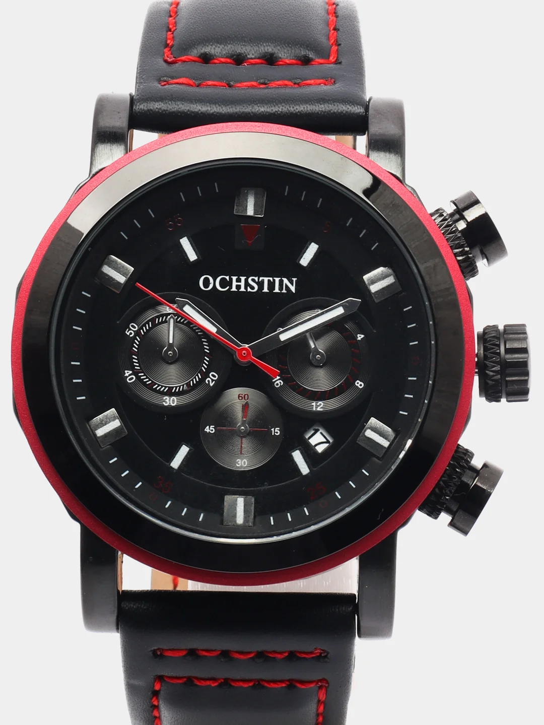 Красный мужские наручные часы Ochstin 6064A с хронографом в подарочной упаковке