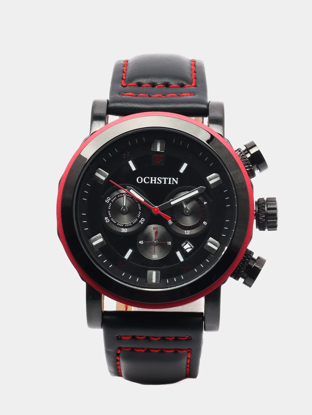 Красный мужские наручные часы Ochstin 6064A с хронографом в подарочной упаковке