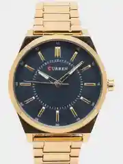 Золотой мужские наручные часы Curren 8407 в подарочной упаковке