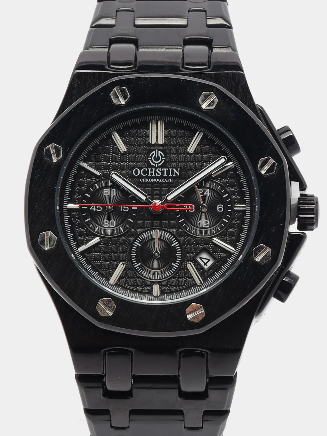 Синий мужские наручные часы Ochstin 6100B с хронографом в подарочной упаковке