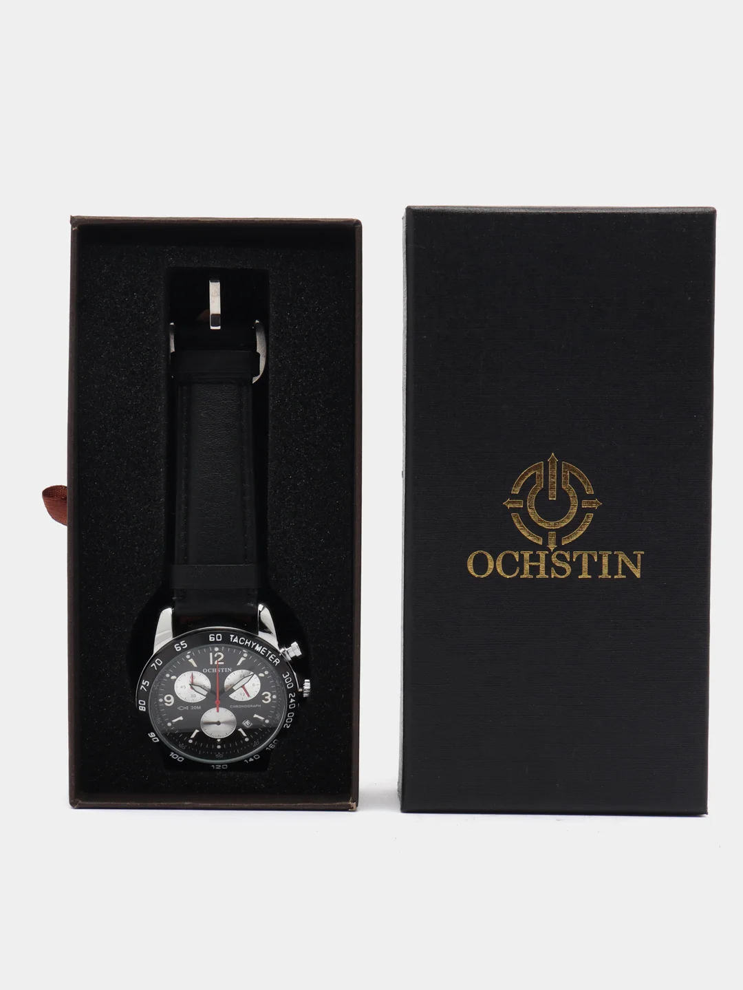 Хром мужские наручные часы Ochstin 6123A c хронографом в подарочной упаковке