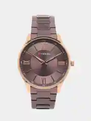 Коричневый мужские наручные часы Curren 8383 в подарочной упаковке