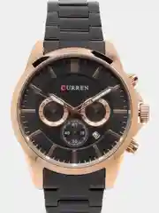 Синий мужские наручные часы Curren 8358 с хронографом в подарочной упаковке