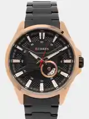 Черный мужские наручные часы Curren 8372 с календарем в подарочной упаковке