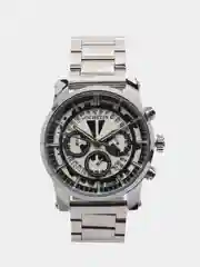Серебряный мужские наручные часы Ochstin 6110B с хронографом в подарочной упаковке