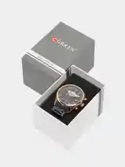 Серебряный мужские наручные часы Curren 8352 с хронографом в подарочной упаковке