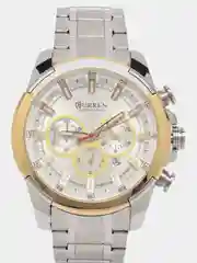 Серебряный мужские наручные часы Curren 8361 с хронографом в подарочной упаковке