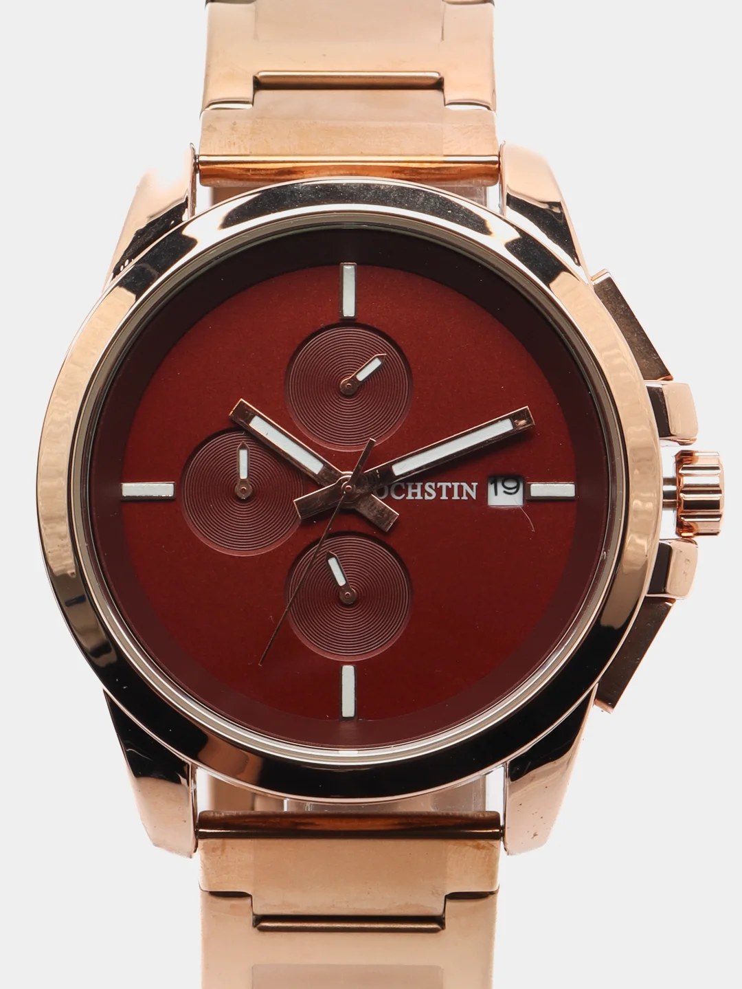Коричневый мужские наручные часы Ochstin 6059C с хронографом в подарочной упаковке