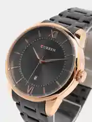 Черный мужские наручные часы Curren 8356 с хронографом в подарочной упаковке