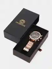 Бронзовый мужские наручные часы Ochstin 6064B с хронографом в подарочной упаковке