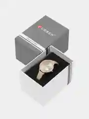 Серый женские наручные часы Curren 9077 в подарочной упаковке