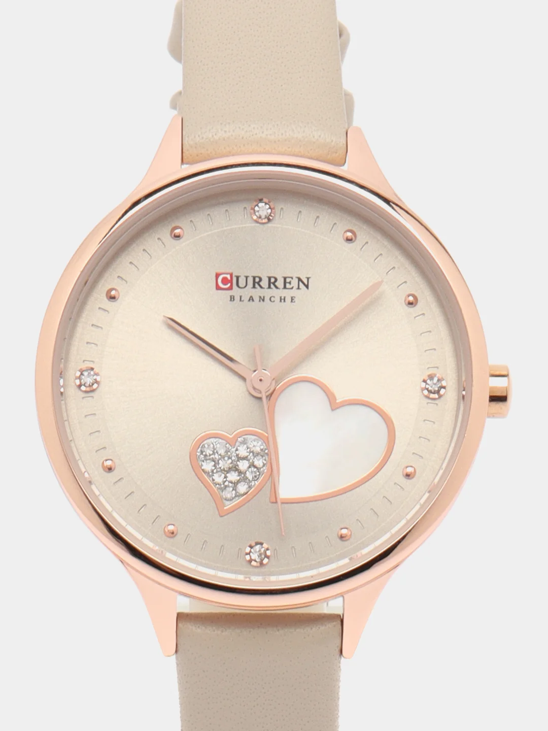 Серый женские наручные часы Curren 9077 в подарочной упаковке