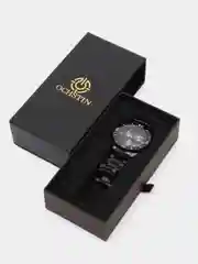 Черный мужские наручные часы Ochstin 6113A с хронографом в подарочной упаковке