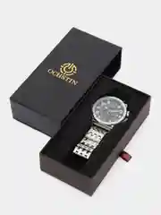 Серебряный мужские наручные часы Ochstin 7251 в подарочной упаковке