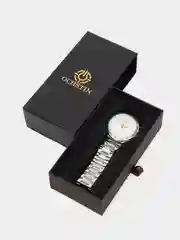Серебряный мужские наручные часы Ochstin 6123B с хронографом в подарочной упаковке