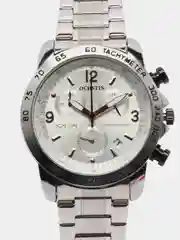 Серебряный мужские наручные часы Ochstin 6123B с хронографом в подарочной упаковке