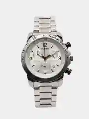Серебряный мужские наручные часы Ochstin 6123B с хронографом в подарочной упаковке