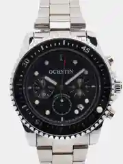 Черный мужские наручные часы Ochstin 7019C с хронографом в подарочной упаковке