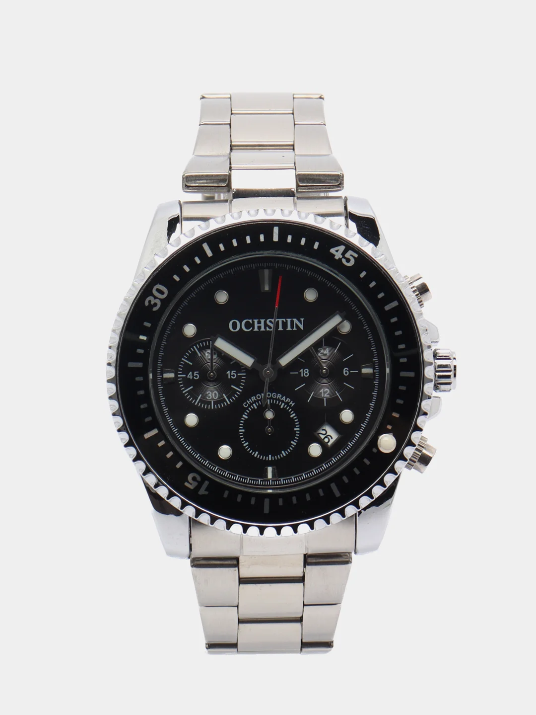 Черный мужские наручные часы Ochstin 7019C с хронографом в подарочной упаковке