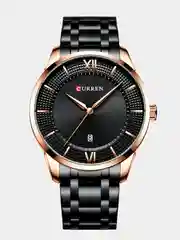 Золотой мужские наручные часы Curren 8356 с хронографом в подарочной упаковке
