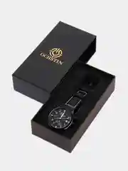 Черный мужские наручные часы Ochstin 6043B с хронографом в подарочной упаковке