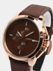 Шоколадный мужские наручные часы Ochstin 6059A с хронографом в подарочной упаковке