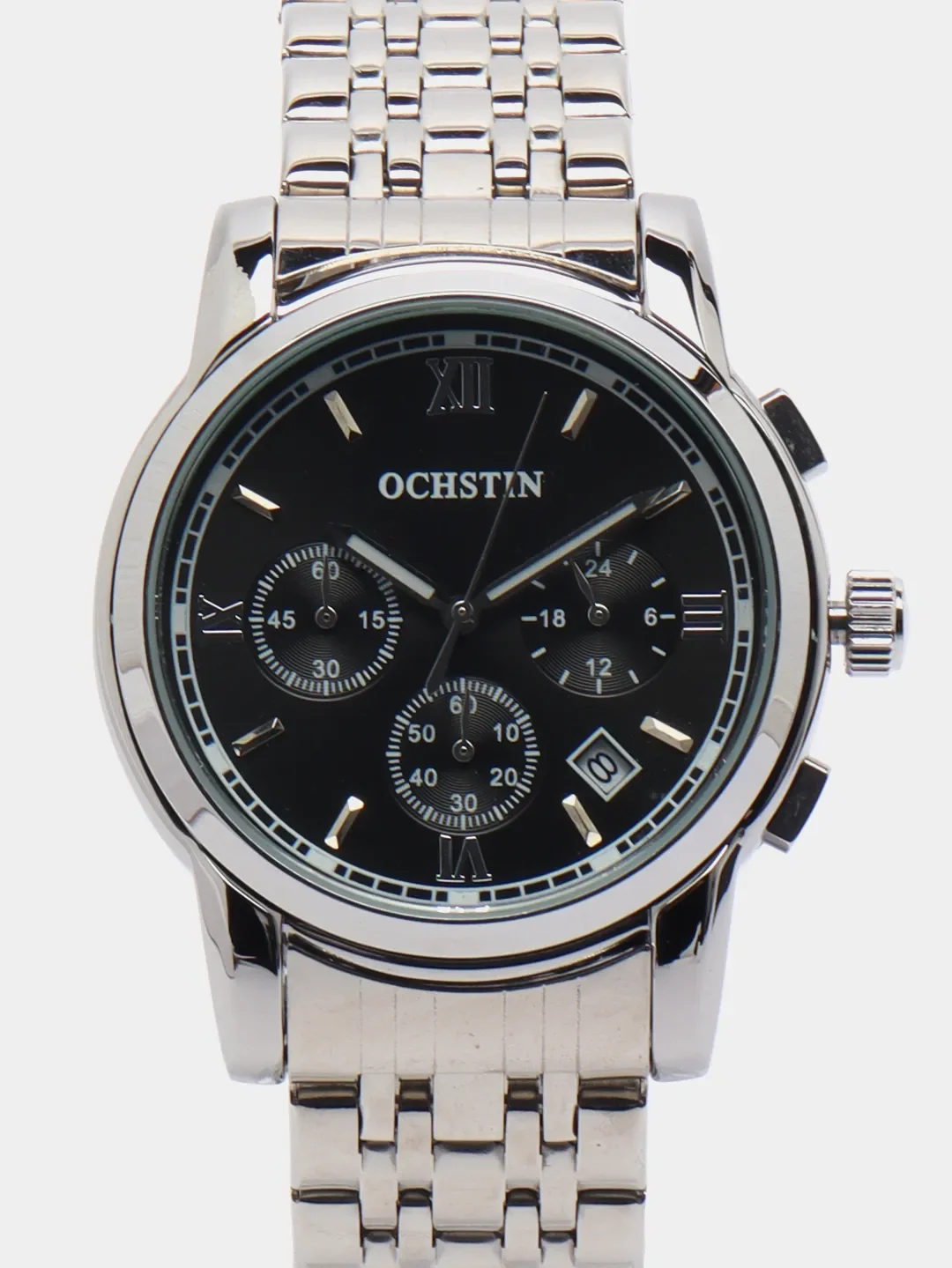 Черный мужские наручные часы Ochstin 6097A с хронографом в подарочной упаковке