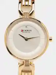 Золотой женские наручные часы Curren 9052 в подарочной упаковке