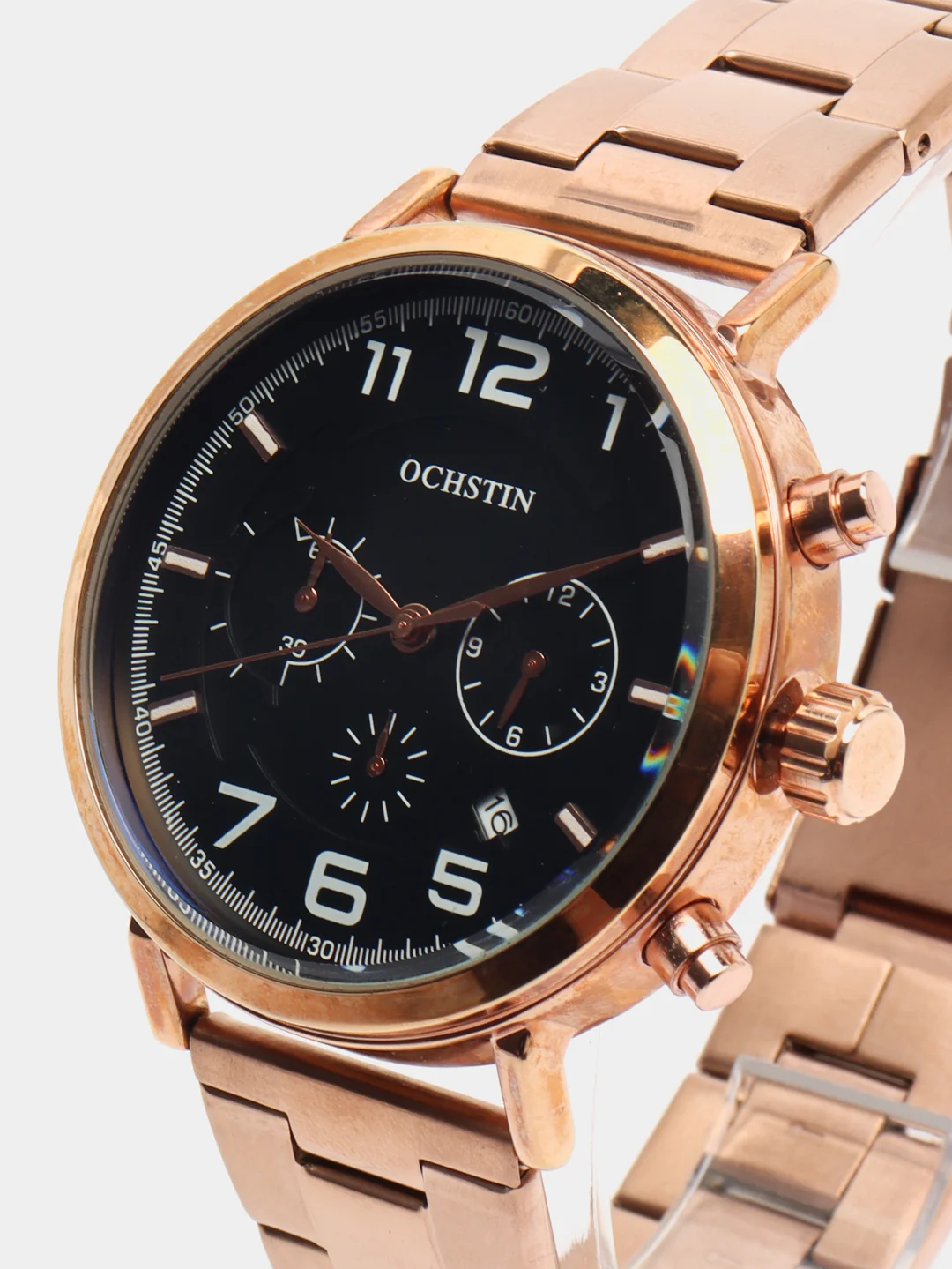 Бронзовый мужские наручные часы Ochstin 7243 с хронографом в подарочной упаковке