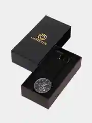 Черный мужские наручные часы Ochstin 6084A с хронографом в подарочной упаковке