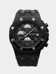 Черный мужские спортивные наручные часы Ochstin 6100A с хронографом в подарочной упаковке