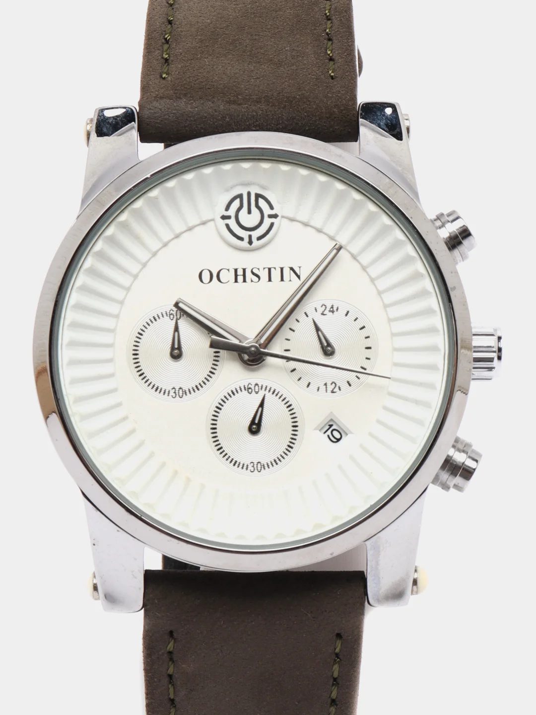 Песочный хаки мужские наручные часы Ochstin 6052C с хронографом в подарочной упаковке