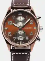Шоколадный мужские наручные часы Ochstin 6043A с хронографом в подарочной упаковке