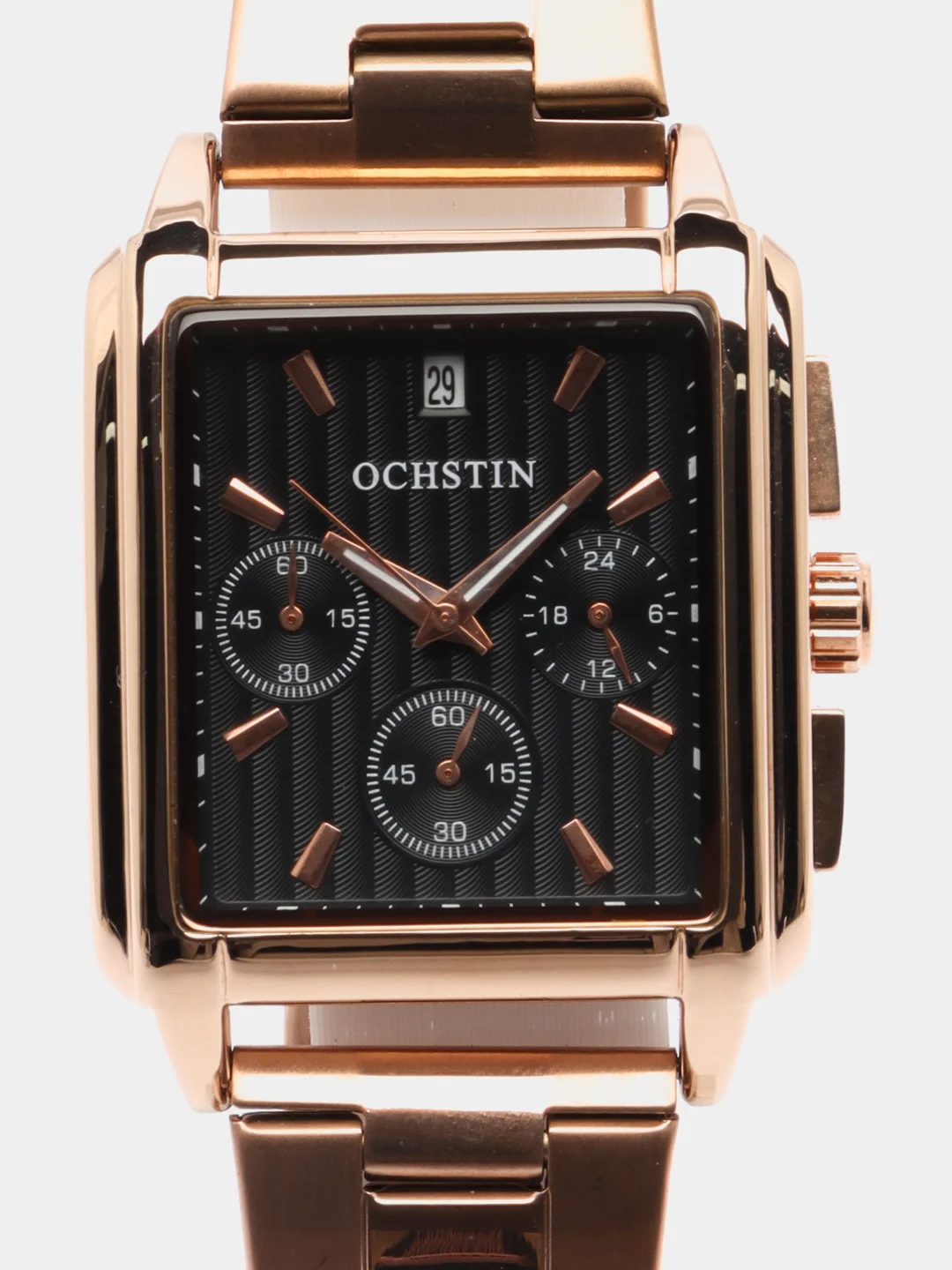 Золотой мужские наручные часы Ochstin 7240 с хронографом в подарочной упаковке